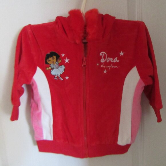 Girl Size 2 Dora Hoodie with pants - Picture 4 of 16
